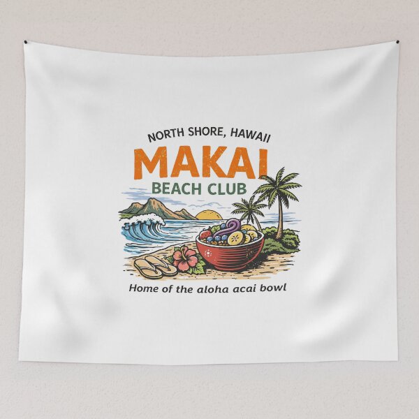 Item preview, Makai Beach Club Aloha Acai Bowl designed and sold by Matinez Pink.