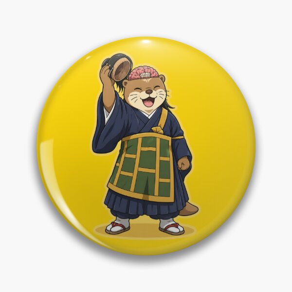 Item preview, Cute Anime-Inspired Otter with Open Brain Kawaii Cartoon designed and sold by ArtFazza.