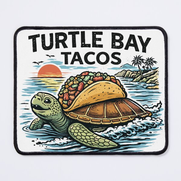 Item preview, Turtle Bay Tacos Beachfront Breeze designed and sold by Matinez Pink.