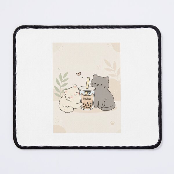 Item preview, Cat milktea boba bubble tea kitten cats cute kawaii funny birthday christmas designed and sold by CheeseBlueprint.
