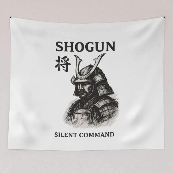 Item preview, Shogun Samurai - Silent Command | Japanese Warrior Bushido Vintage Graphic designed and sold by ArcadiaSilence.