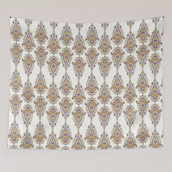 Item preview, Boho Paisley Damask Floral Medallion Pattern designed and sold by Zaya_art.