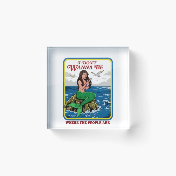 Item preview, Siren I Don't Wanna Be Where The People Are Meme designed and sold by retro-and-rust.