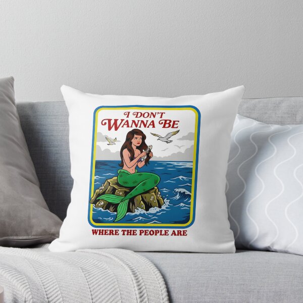 Item preview, Siren I Don't Wanna Be Where The People Are Meme designed and sold by retro-and-rust.