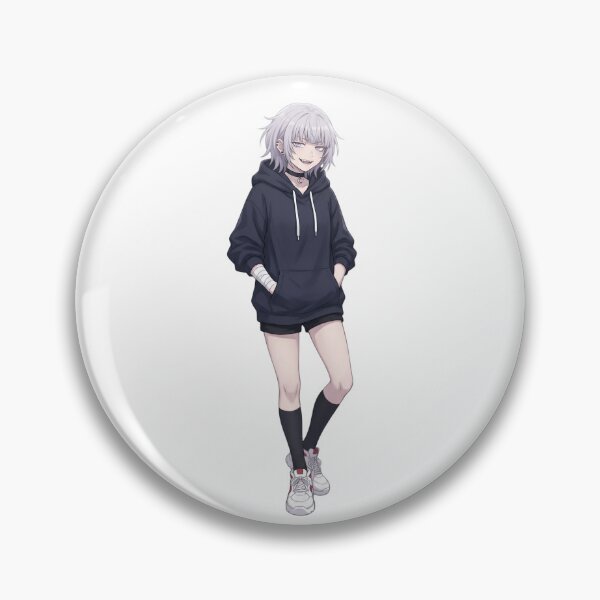 Item preview, Cute Silver Hair Anime Girl Hoodie Aesthetic | Kawaii Goth Manga Character Art designed and sold by Bhaskar Digital Art.
