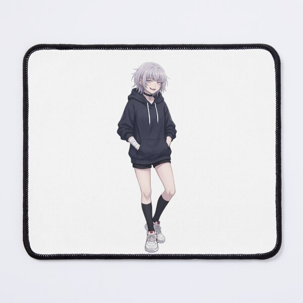 Item preview, Cute Silver Hair Anime Girl Hoodie Aesthetic | Kawaii Goth Manga Character Art designed and sold by Bhaskar Digital Art.