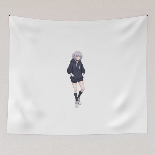 Item preview, Cute Silver Hair Anime Girl Hoodie Aesthetic | Kawaii Goth Manga Character Art designed and sold by Bhaskar Digital Art.