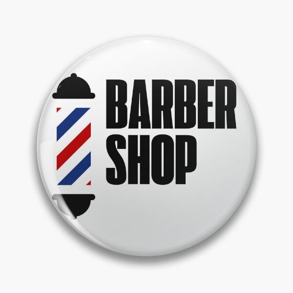 Item preview, Bold Barbershop Typography With Classic Barber Pole designed and sold by Barber MD Culture.