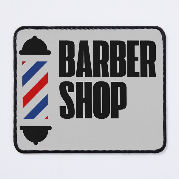 Item preview, Bold Barbershop Typography With Classic Barber Pole designed and sold by Barber MD Culture.