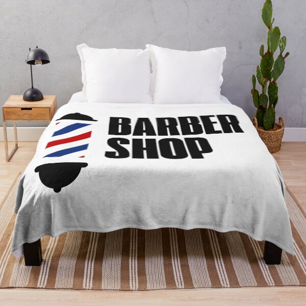Item preview, Bold Barbershop Typography With Classic Barber Pole designed and sold by Barber MD Culture.