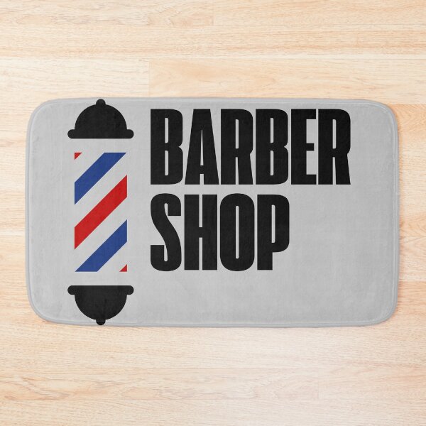 Item preview, Bold Barbershop Typography With Classic Barber Pole designed and sold by Barber MD Culture.