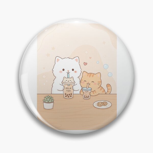 Item preview, Cat milktea boba bubble tea kitten cats cute kawaii funny birthday christmas designed and sold by CheeseBlueprint.