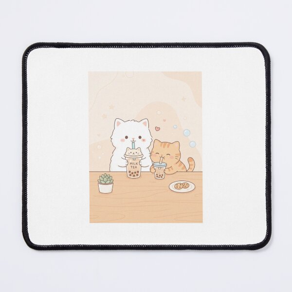 Item preview, Cat milktea boba bubble tea kitten cats cute kawaii funny birthday christmas designed and sold by CheeseBlueprint.