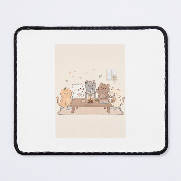 Item preview, Cat milktea boba bubble tea kitten cats cute kawaii funny birthday christmas designed and sold by CheeseBlueprint.