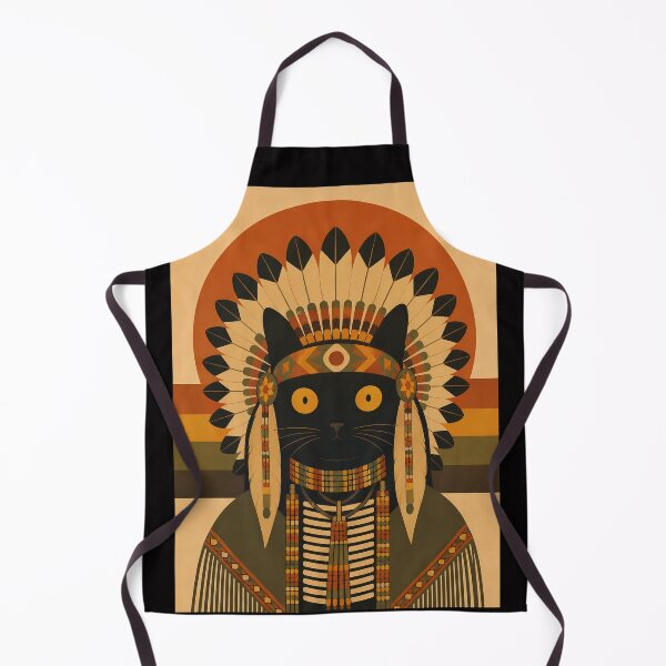 Item preview, Indian Chief Cat | American Indian Cat designed and sold by PurrfectHome.