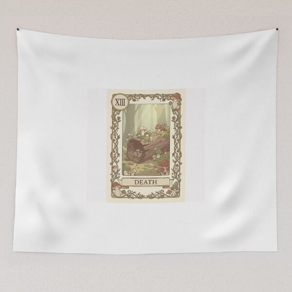Item preview, Death Mushroom Tarot Card Rebirth Art designed and sold by SMARTKIT  DESIGNAGENCY.