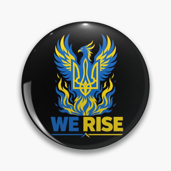 Item preview, Ukrainian Phoenix Rising with Tryzub Emblem designed and sold by ML-Media.