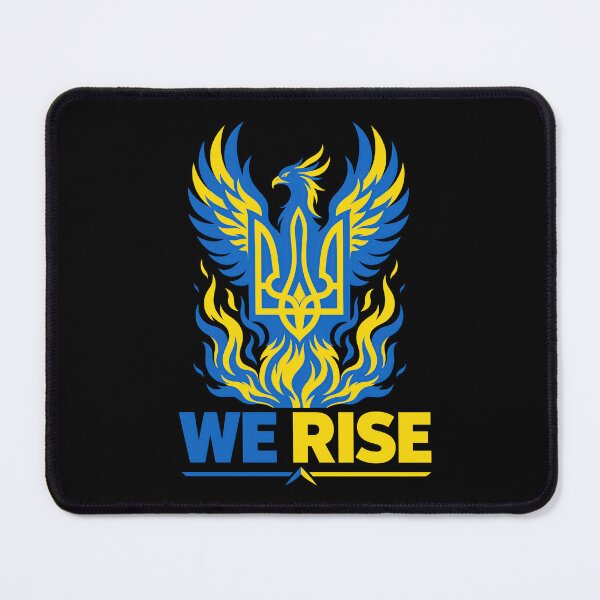 Item preview, Ukrainian Phoenix Rising with Tryzub Emblem designed and sold by ML-Media.