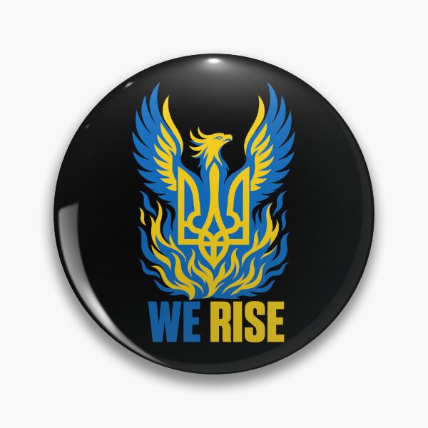 Item preview, Ukrainian Phoenix Tryzub We Rise designed and sold by ML-Media.