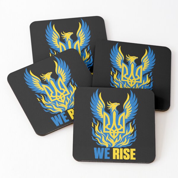 Item preview, Ukrainian Phoenix Tryzub We Rise designed and sold by ML-Media.