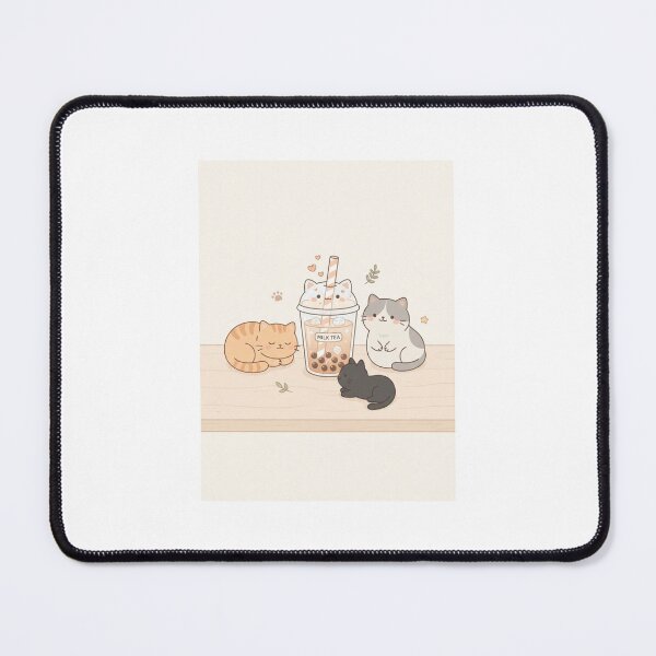 Item preview, Cat milktea boba bubble tea kitten cats cute kawaii funny birthday christmas designed and sold by CheeseBlueprint.