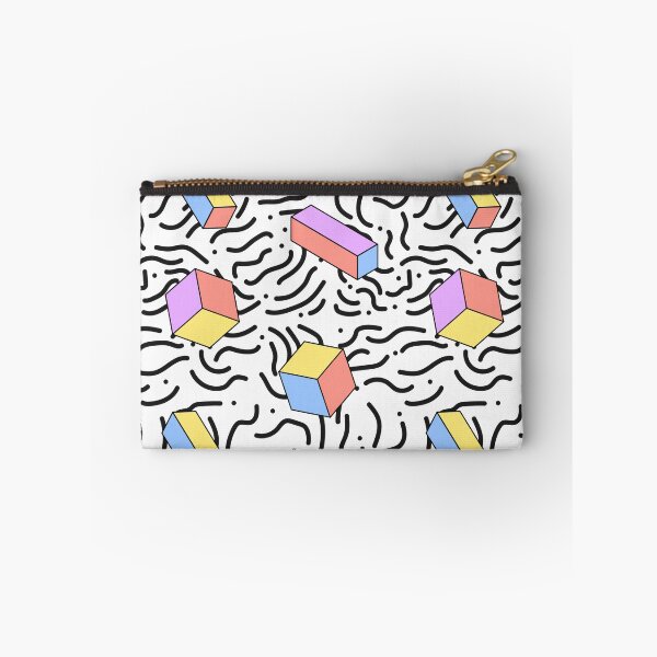 Item preview, Retro Memphis 3D Cubes Geometric Pattern designed and sold by Zaya_art.