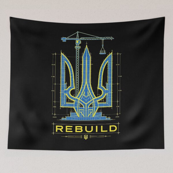Item preview, Ukraine Tryzub Rebuild Architectural Blueprint designed and sold by ML-Media.