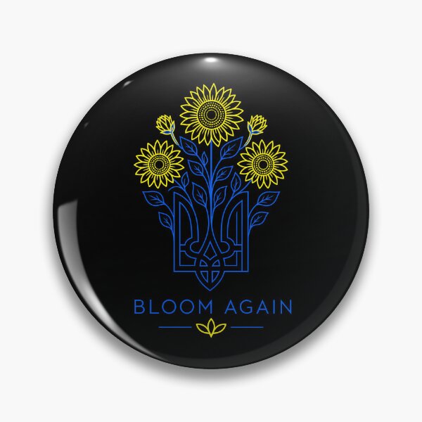 Item preview, Ukraine Sunflower Tryzub Bloom Again designed and sold by ML-Media.