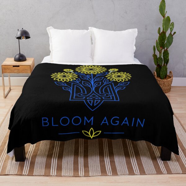 Item preview, Ukraine Sunflower Tryzub Bloom Again designed and sold by ML-Media.