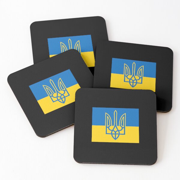 Item preview, Ukrainian Tryzub Trident National Flag designed and sold by ML-Media.