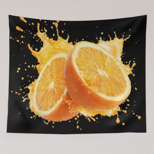 Item preview, Orange Vibes Only – Fresh Citrus Slice Minimalist Illustration 3 designed and sold by SDKENERGY.