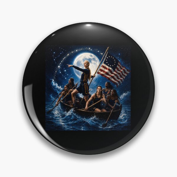 Item preview, Sophie Cunningham Caitlin Clark Crossing The Delaware, Indiana Women's Basketball, Indiana Fever designed and sold by AnlunaKim.