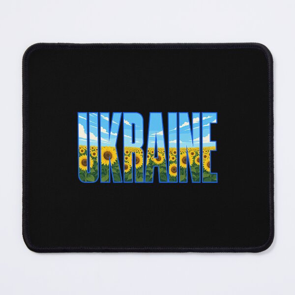 Item preview, Ukraine Sunflower Field Typography designed and sold by ML-Media.