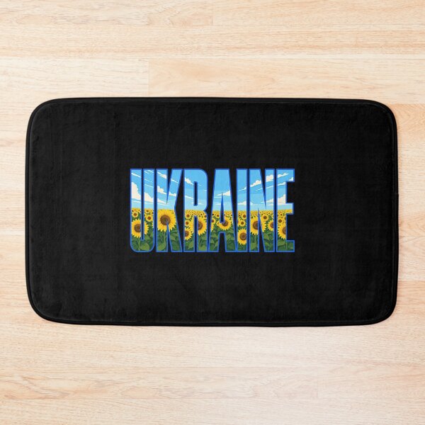 Item preview, Ukraine Sunflower Field Typography designed and sold by ML-Media.