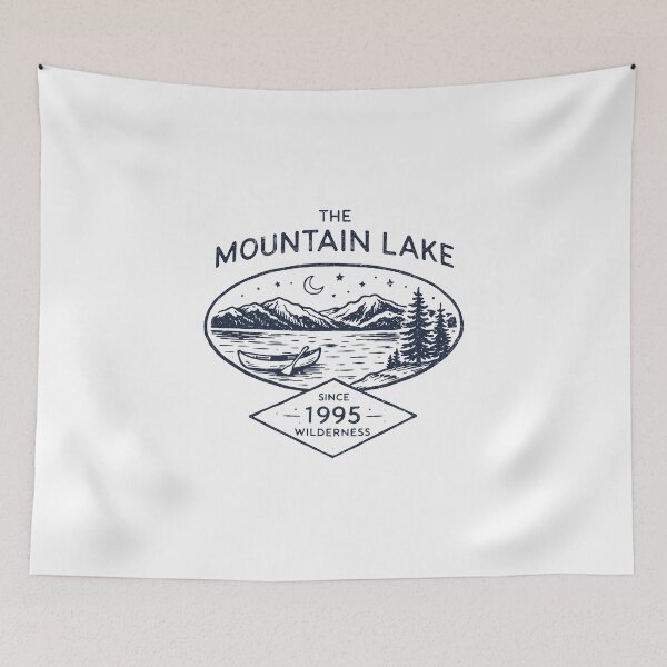 Item preview, The Mountain Lake Wilderness designed and sold by Matinez Pink.