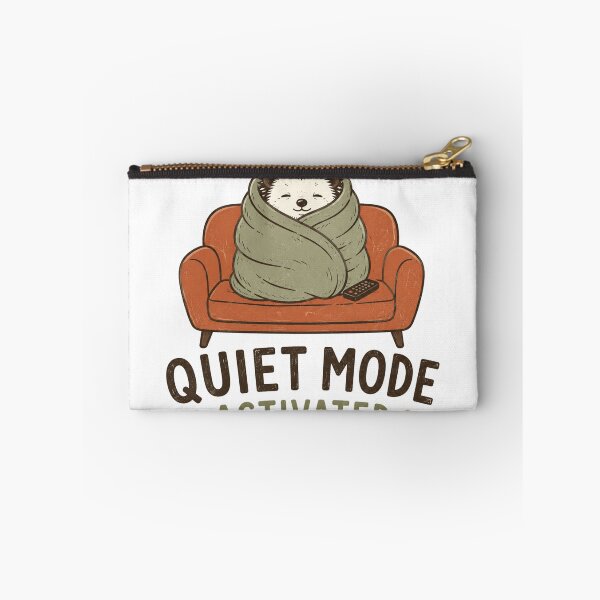 Item preview, Quiet Mode Activated Hedgehog designed and sold by mYaro.