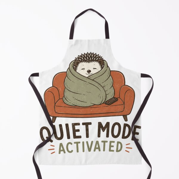 Item preview, Quiet Mode Activated Hedgehog designed and sold by mYaro.
