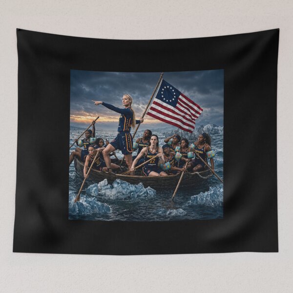 Item preview, Sophie Cunningham Crossing The Delaware Victory Voyage, Caitlin Clark Indiana Women's Basketball, Indiana Fever designed and sold by AnlunaKim.