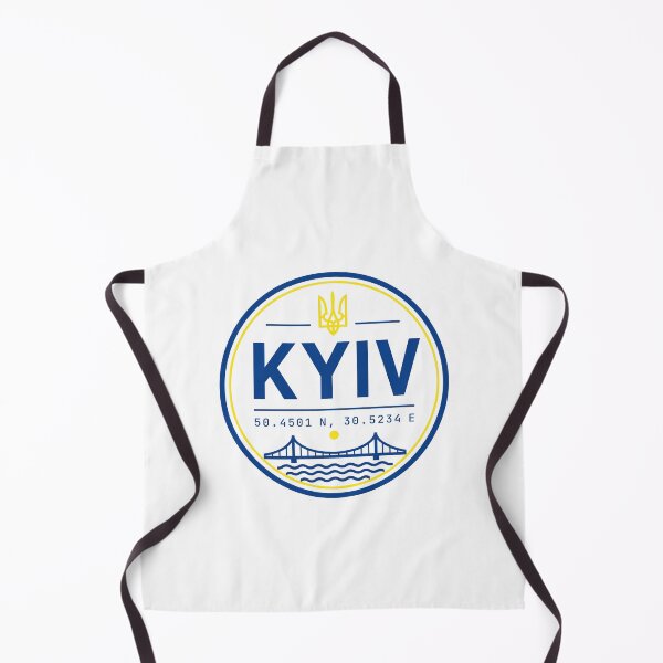 Item preview, Kyiv Ukraine Emblem with Tryzub and Coordinates designed and sold by ML-Media.