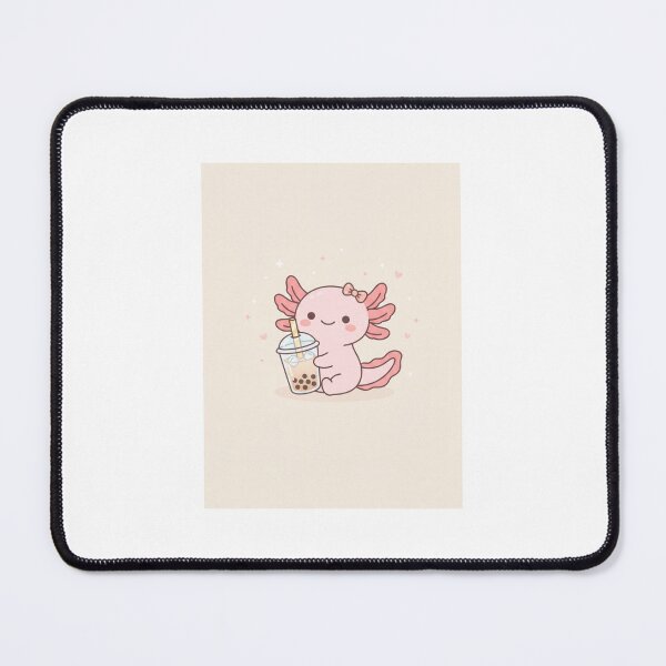 Item preview, Axolotl milktea boba bubble tea kitten cute kawaii funny birthday christmas designed and sold by CheeseBlueprint.