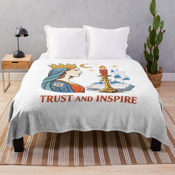 Item preview, Queen Trust and Inspire Medieval Poster designed and sold by Matinez Pink.