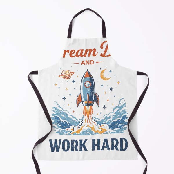 Item preview, Dream Big Work Hard Space Rocket Poster designed and sold by Matinez Pink.