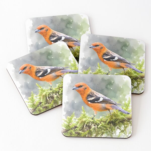 Item preview, Flame-colored Tanager (Piranga bidentata) designed and sold by HOMETOWN86.