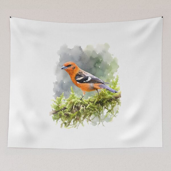 Item preview, Flame-colored Tanager (Piranga bidentata) designed and sold by HOMETOWN86.