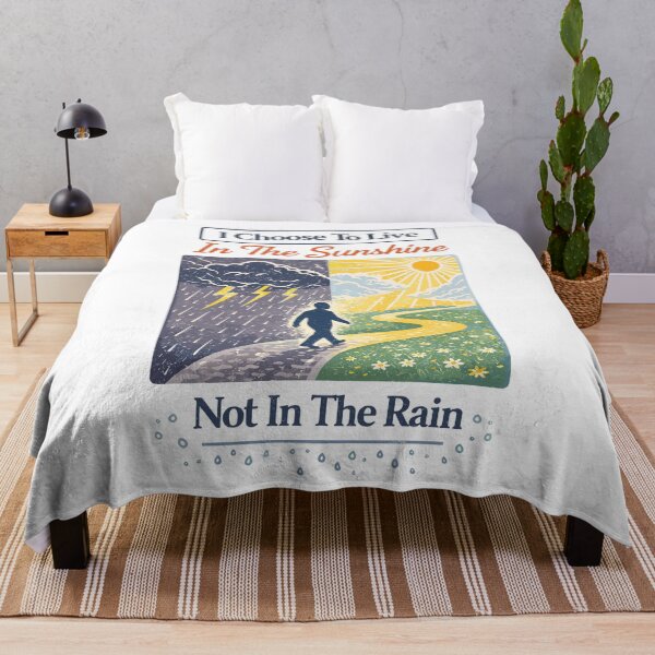 Item preview, Live in the Sunshine Rain vs Sun Poster designed and sold by Matinez Pink.