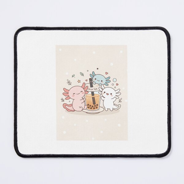 Item preview, Axolotl milktea boba bubble tea kitten cute kawaii funny birthday christmas designed and sold by CheeseBlueprint.