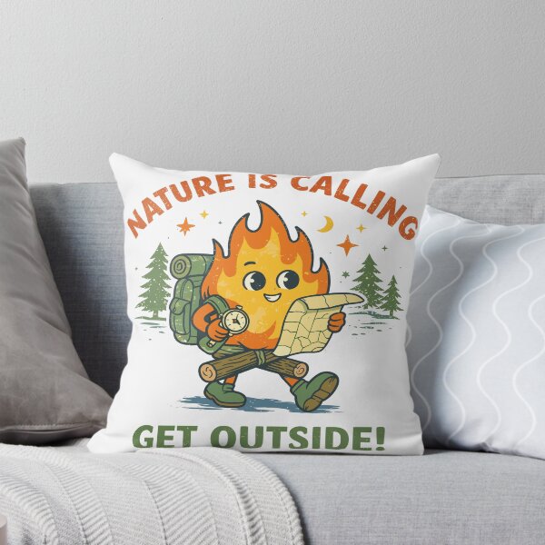Item preview, Nature is Calling Hiking Fire Character Poster designed and sold by Matinez Pink.