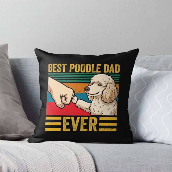 Item preview, Best Poodle Dad Ever Vintage Retro Dog Lover Quote Featuring Poodle Paw Fist Bump for Proud Poodle Owners, Pet Fathers, Dog Lovers, and Father's Day Celebrations designed and sold by GiaoCalonas.