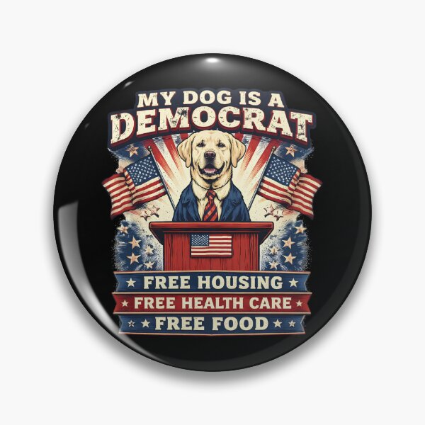 Item preview, My Dog Is A Democrat Golden Retriever Funny Political Dog designed and sold by PROPera-design.