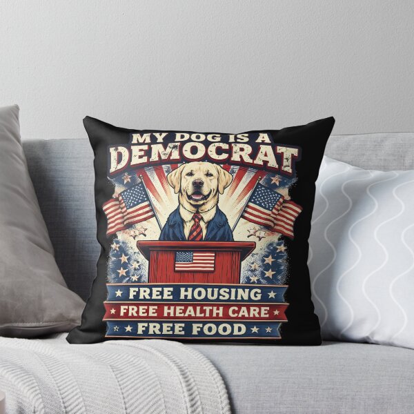 Item preview, My Dog Is A Democrat Golden Retriever Funny Political Dog designed and sold by PROPera-design.